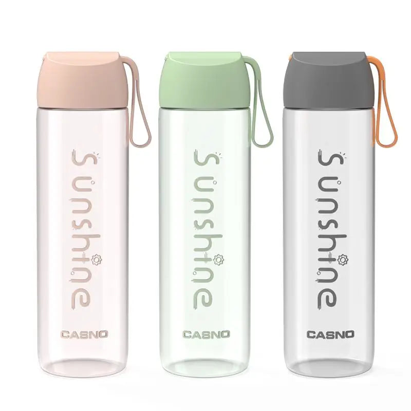 Custom Logo Outdoor Clear  Water Bottles BPA Free Sports Gym Wide Mouth Plastic Water Bottle