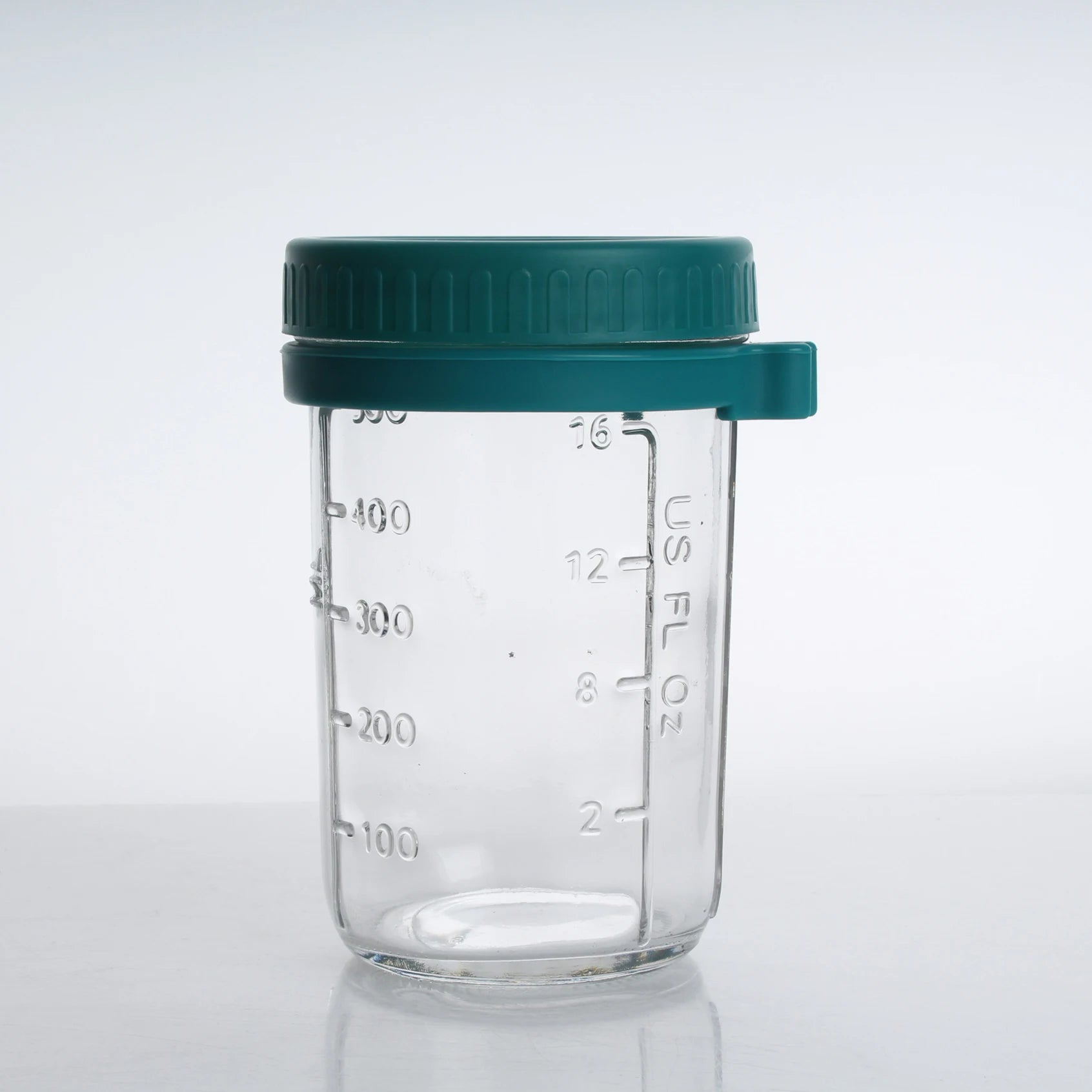 HOT Selling 300 ml Overnight Oats Container Glass Mason Jars With Lid and Spoon Set With Measurement Marks