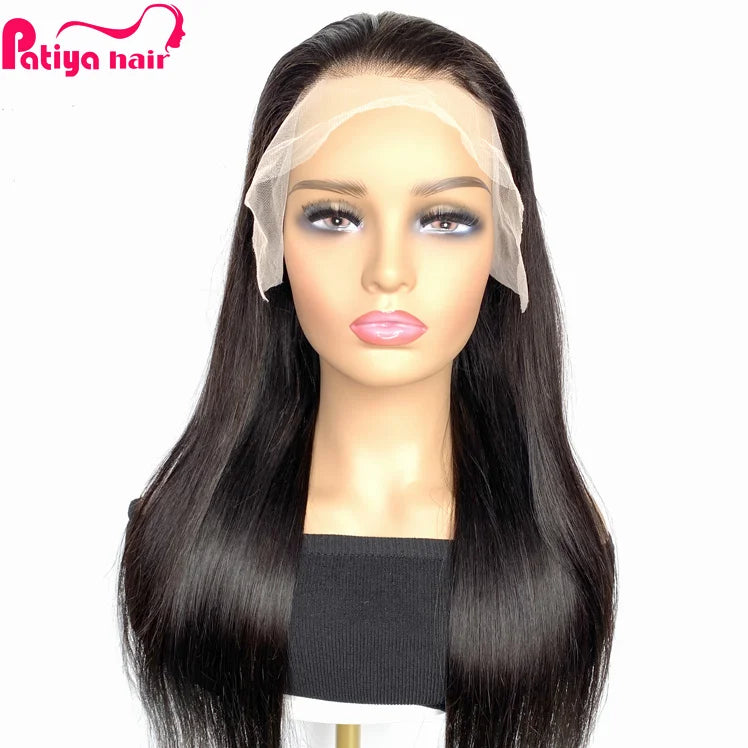 Discount HD Lace Front Wigs Human Hair Pre Plucked Wholesale Vietnamese Raw Hair Bone Straight Wigs 13*4 Transparent Frontal 