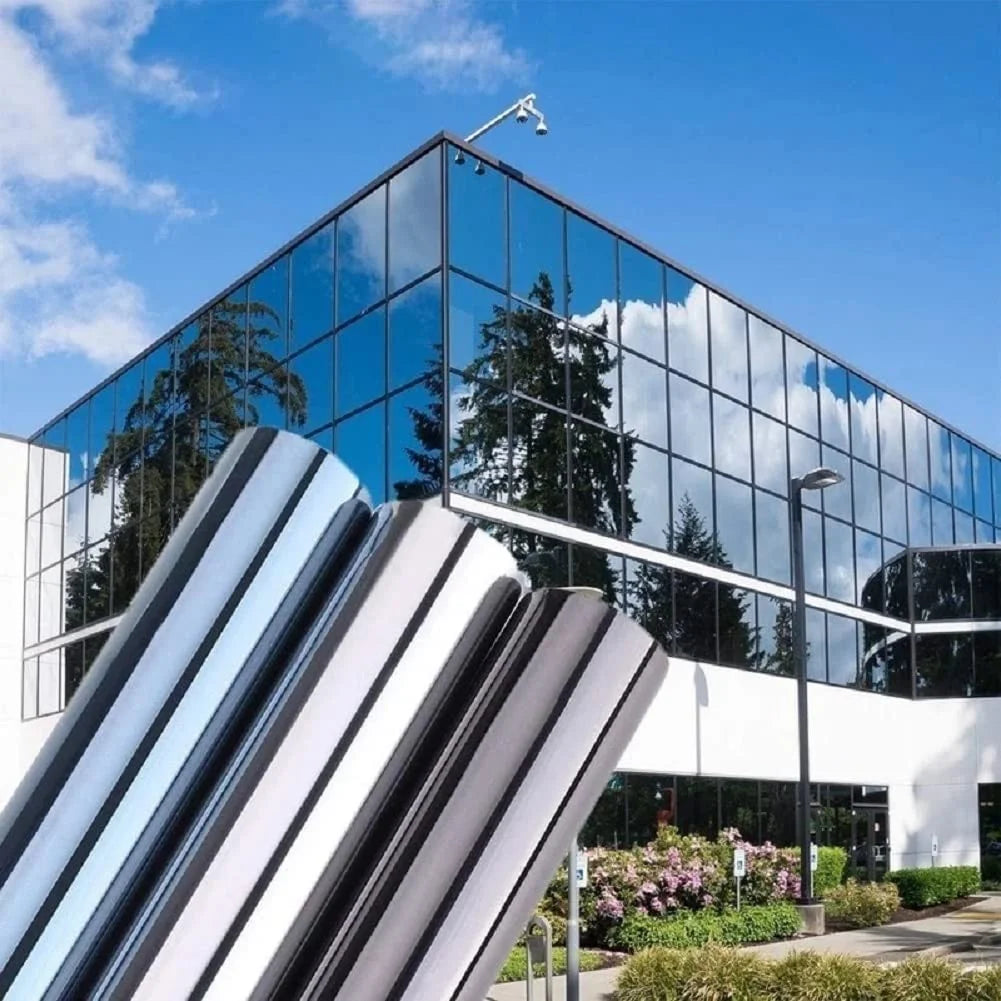 Factory Direct Gold Silver Building Decorative Glass One Way Mirror Window Film