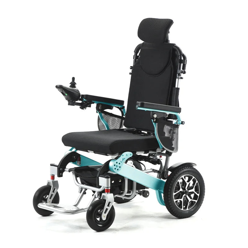 Medical Equipment Store Customized Color Aluminum Alloy Reclining Electric Wheelchair for Elderly