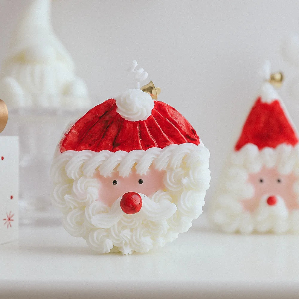 Home Fragrance Decorative Santa Claus Paraffin Wax Fragrance Scented Candle Custom Cute Christmas Candle