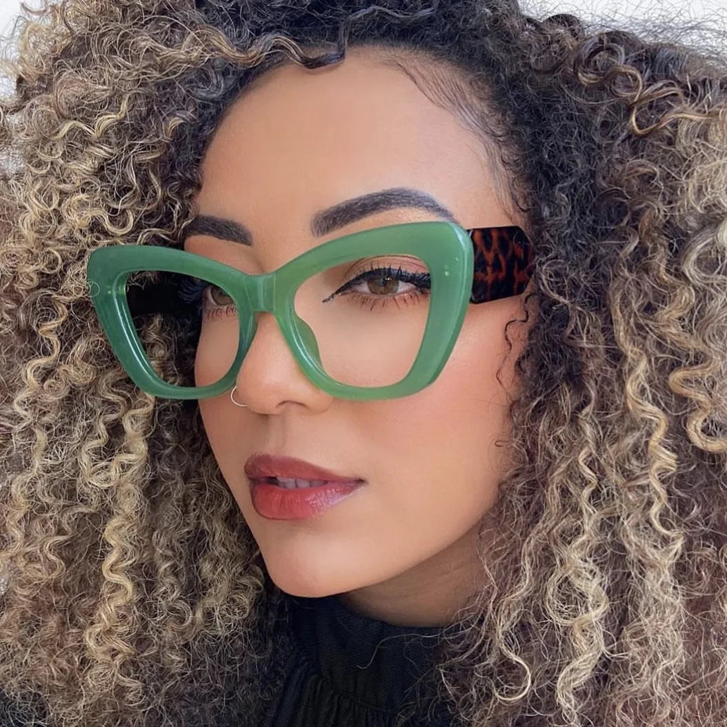 425 Fashion Cat Eye Glasses Frame Vintage Designer Anti Blue Light Computer Glasses Women  Eyeglasses Frame for Myopia