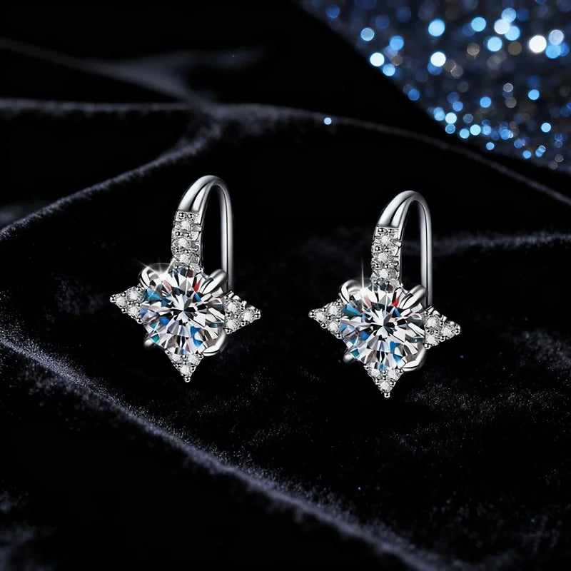 Light Luxury Temperament Octopus Earrings D Color Moissanite S925 Sterling Silver Earrings
