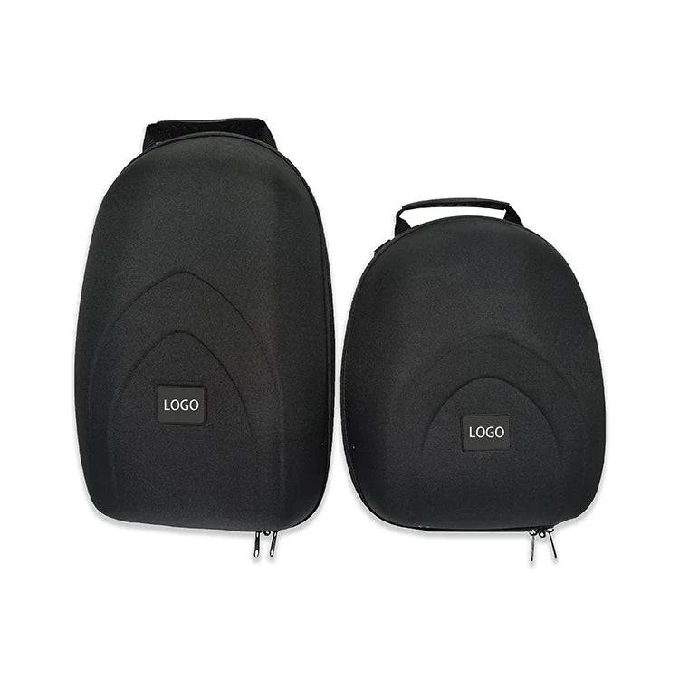 Factory Custom Shockproof EVA Polyester Fabric Durable Hard Hat Travel Special Purpose Bag Case Black 15x12x6.5inches