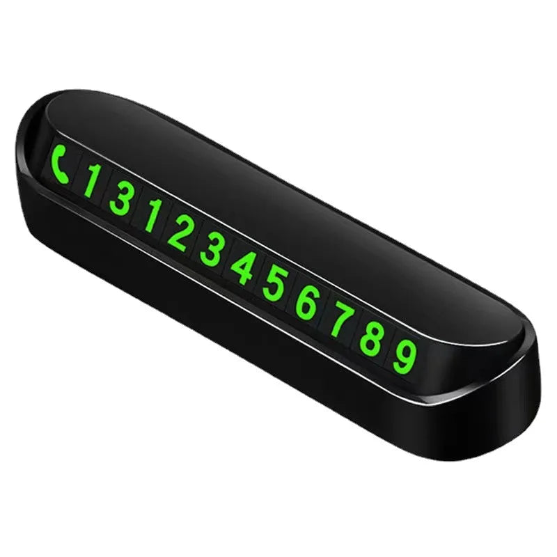 Wholesale Car Accessories Hidden Temporary Parking Card Magnetic Digital Car Parking Phone Number Card Plate