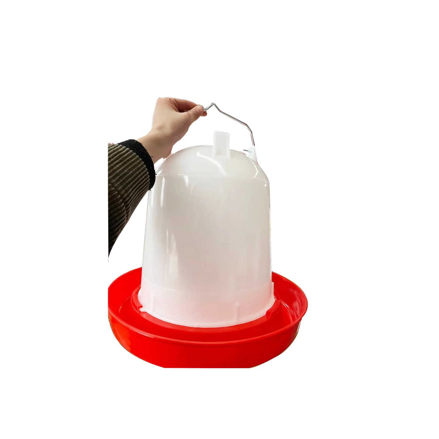 Wholesale New Condition Plastic Chicken Drinkers and Feeders Red and White 11L Beys Bys-d002 for Poultry Farm Chickens