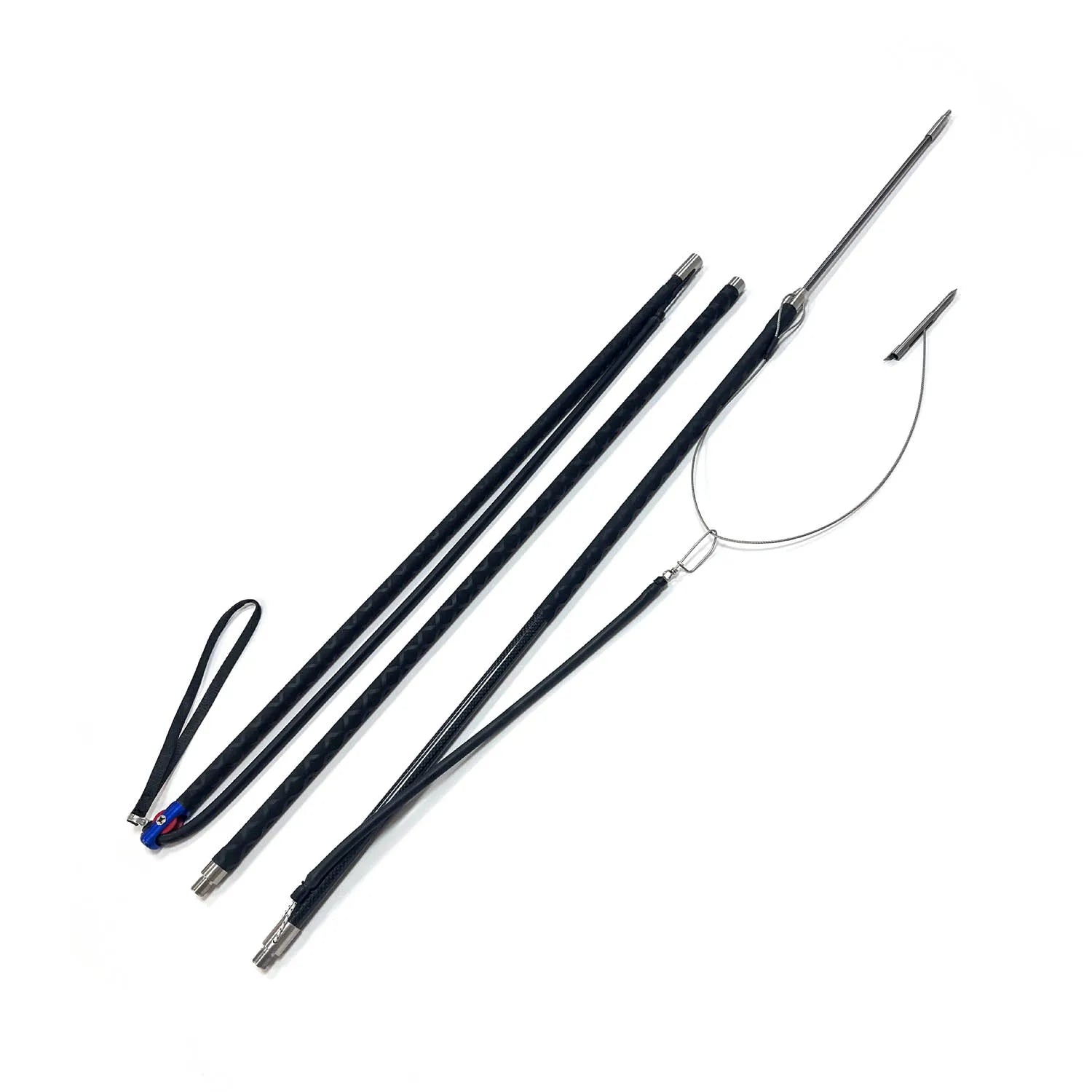 Omer Spearfishing Carbon Roller Pole Spear 4FT to 18FT Diving Polespear with Slip Tip for Diving Fishing 6FT/8FT/11FT for Spe