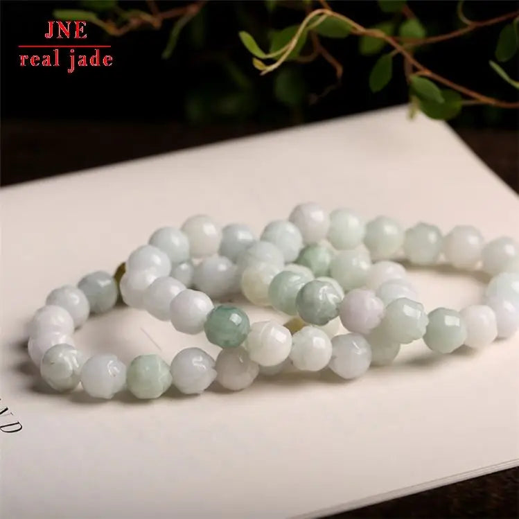 Natural Emerald Jade Bracelet Jade Rose Bracelet Fashion Men and Women Couple Style