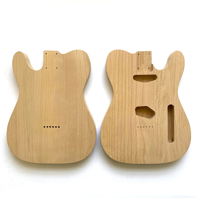 Wholesale 2Piece Unfinished Alder Solid Blank Electric Guitar Bodies Barrel TL Guitar Body for DIY Guitar Kits