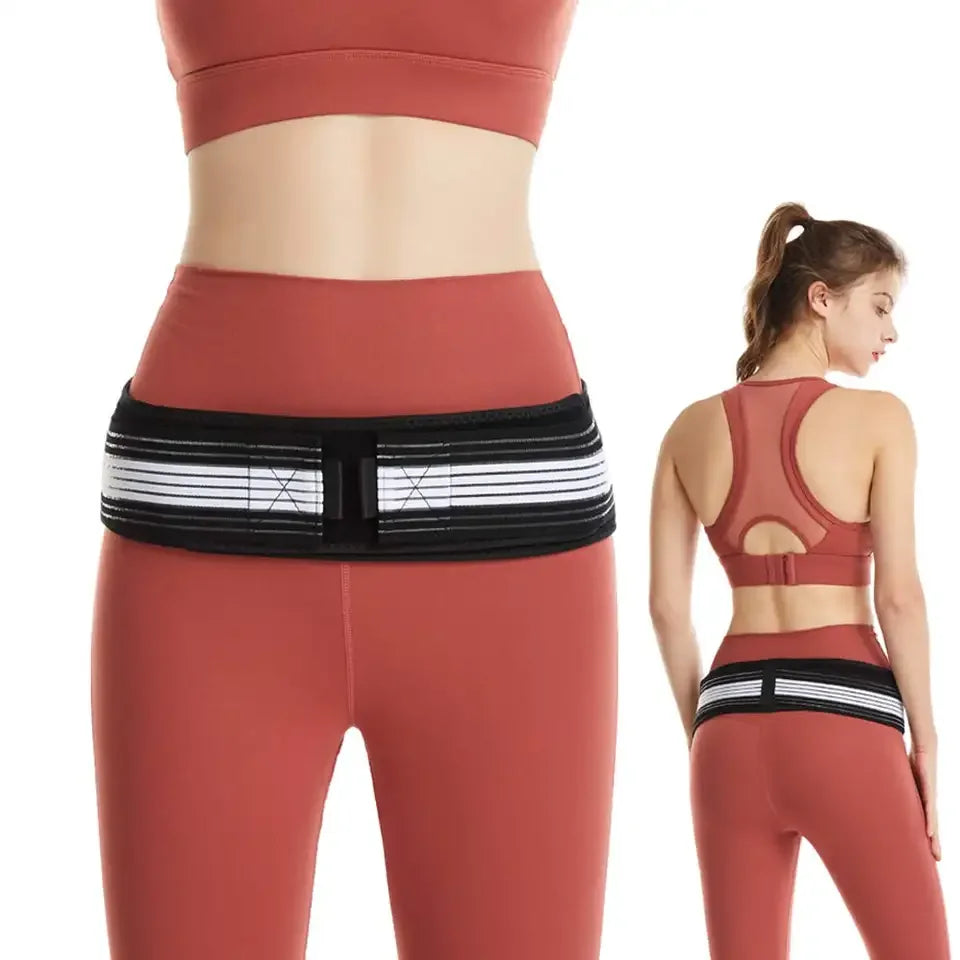 Custom Adjustable Low Back Brace Compression Support Hip Thrust Belt Sacroiliac Pelvic Belt Si Joint Belt