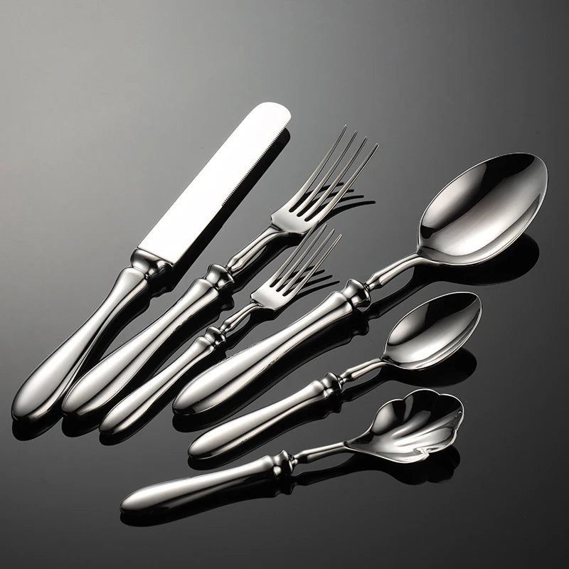 Low Moq Direct Manufacture Factory 304 Stainless Steel Knife Spoon Fork With Fresh Stock Heavy Weight Flatware 1100019