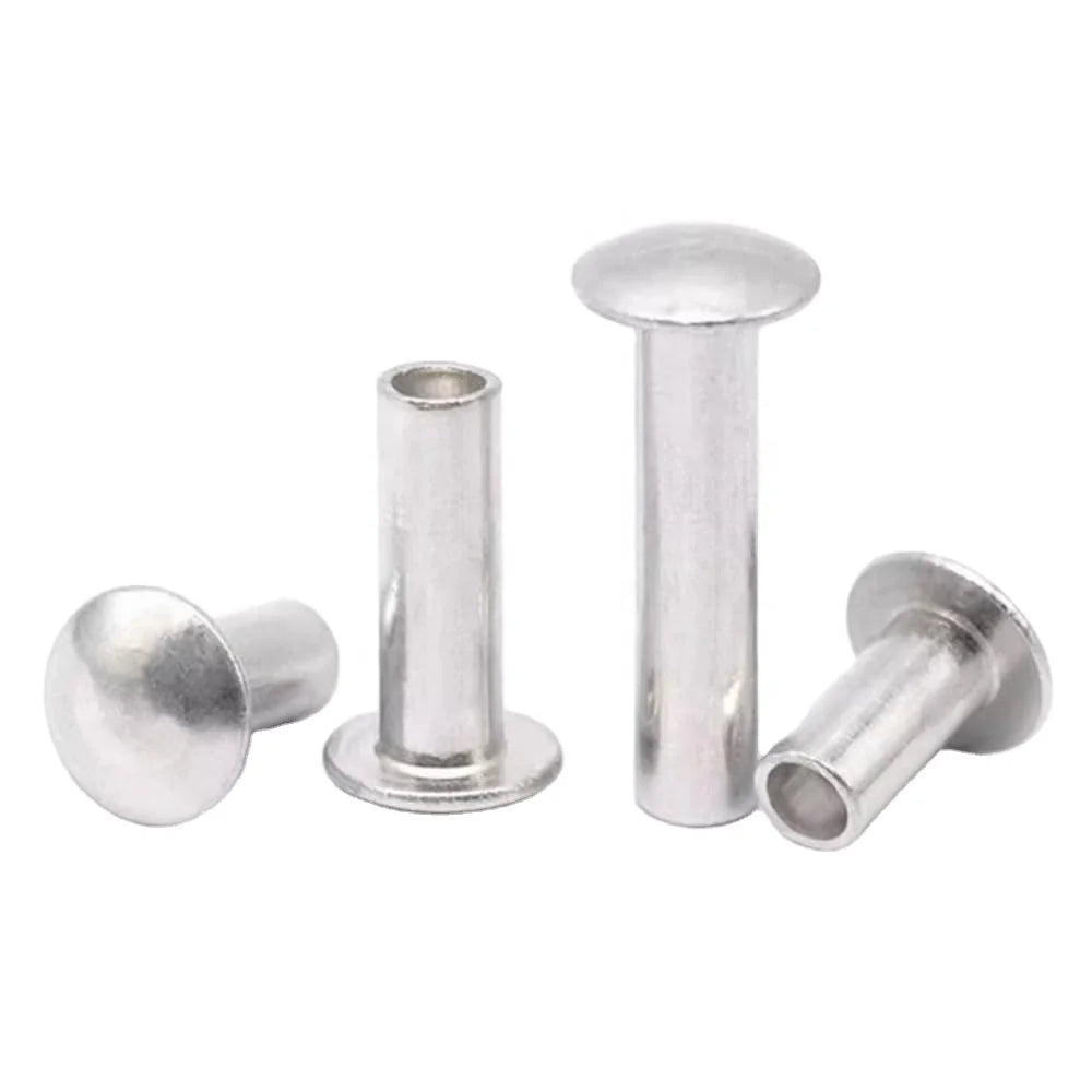 M2 M2.5 M3 M4 M5 Truss Flat Pan Head Aluminum Stainless Steel Semi Tubular Rivet Metal Material