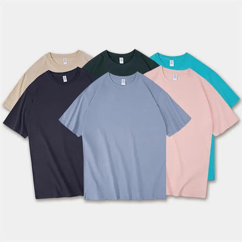 230g Oversized High Quality 100% Cotton Tshirt Tee Custom Screen Printed Embroidery Oversized Blank Men's T Shirt Graphic