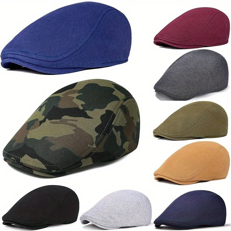 Spring Summer New Men Women Ivy Hats Camo Casual British Retro Ivy Cap Hat