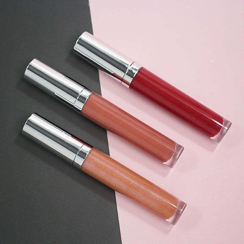 Wholesale No logo Waterproof Glossy Lipgloss 26 Colors Shimmer High Quality Vegan Glossy Lip Gloss