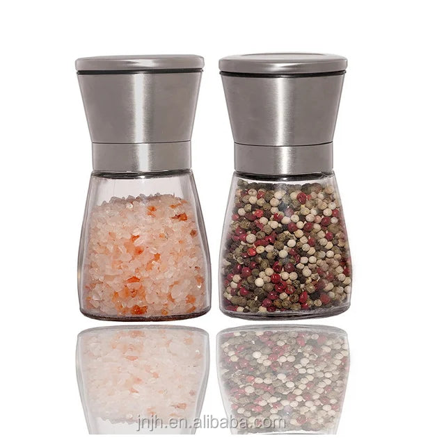 160ml glass body Stainless Steel Salt and Pepper Grinder Salt & Pepper Mill