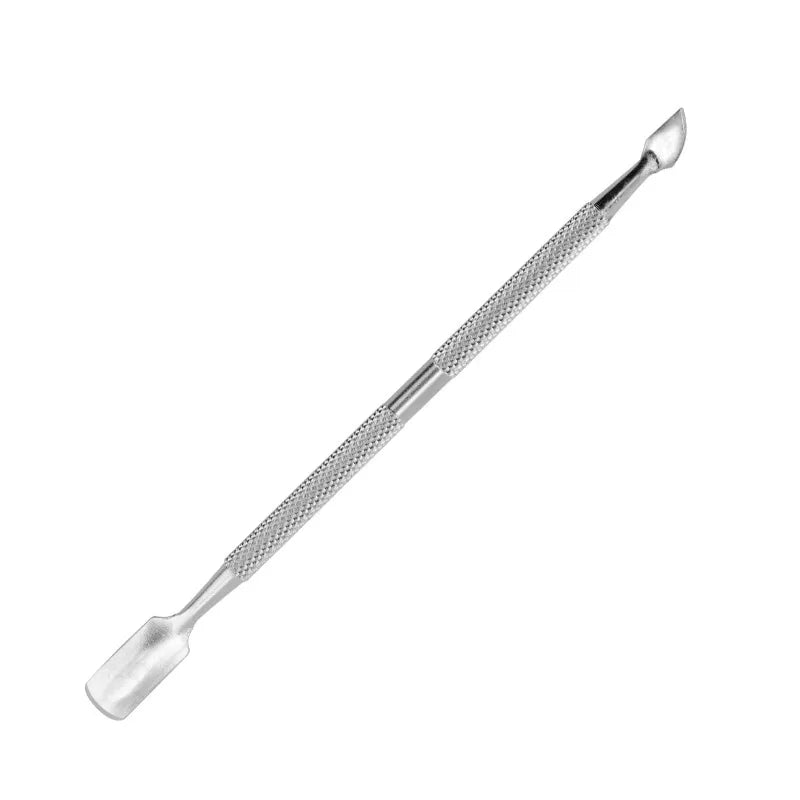 Dual Head Cuticle Pusher and Cutter Professional Grade Stainless Steel Cuticle Remover and Cutter for Fingernails and Toenail