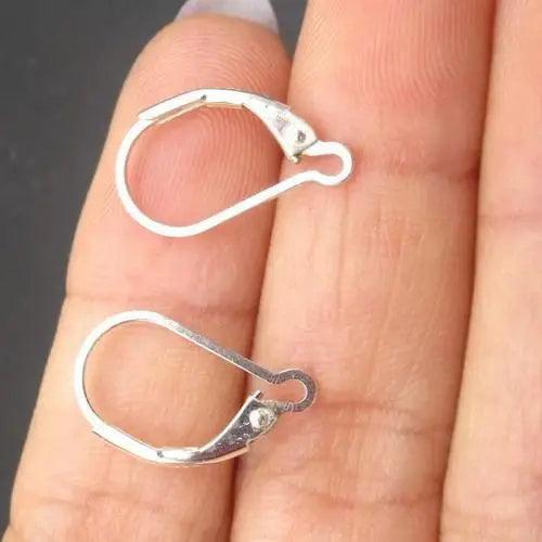 Sterling Silver Lever Back Earring Wire Drop Clip Hook Earrings Fashion Jewelry Findings for Woman 1773931
