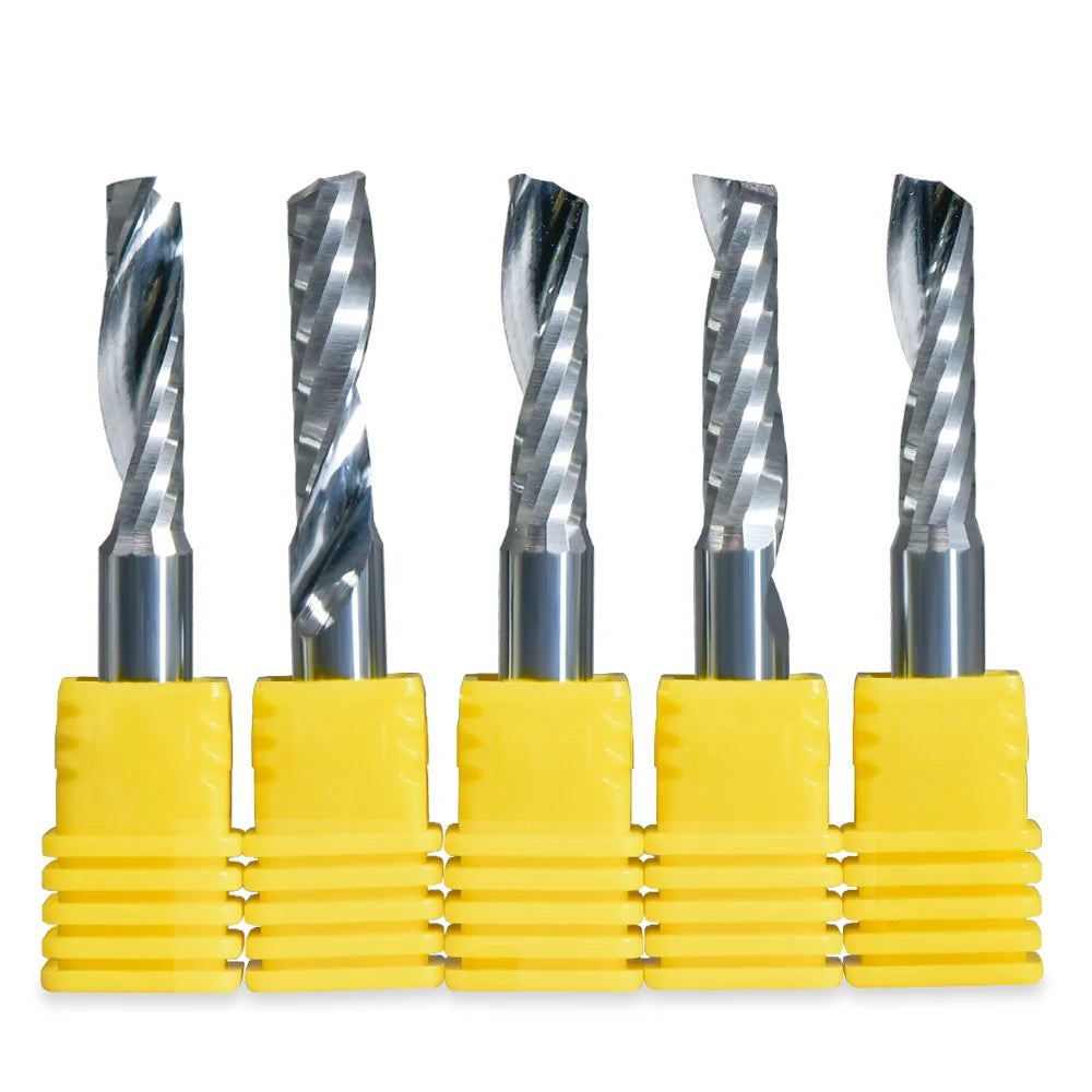3.175mm Tungsten Steel Single Flute Spiral EndMill -all Sizes in Stock Wood MDF CNC Router Bits Wholesale