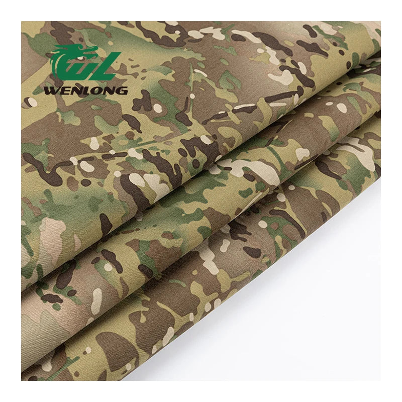 100% Nylon 1000D Woven Camouflage Cordura Fabric Camo Print Breathable Anti-Tearing PU Coated Waterproof for Vest & Bag Use