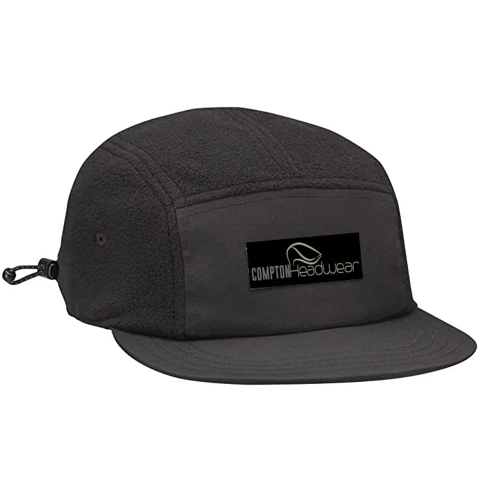 Unstructured 5-Panel Polar Fleece Sports Cap Custom Logo for Running Cycling Fishing Camping-Fashion Hip Hop Summer Unisex