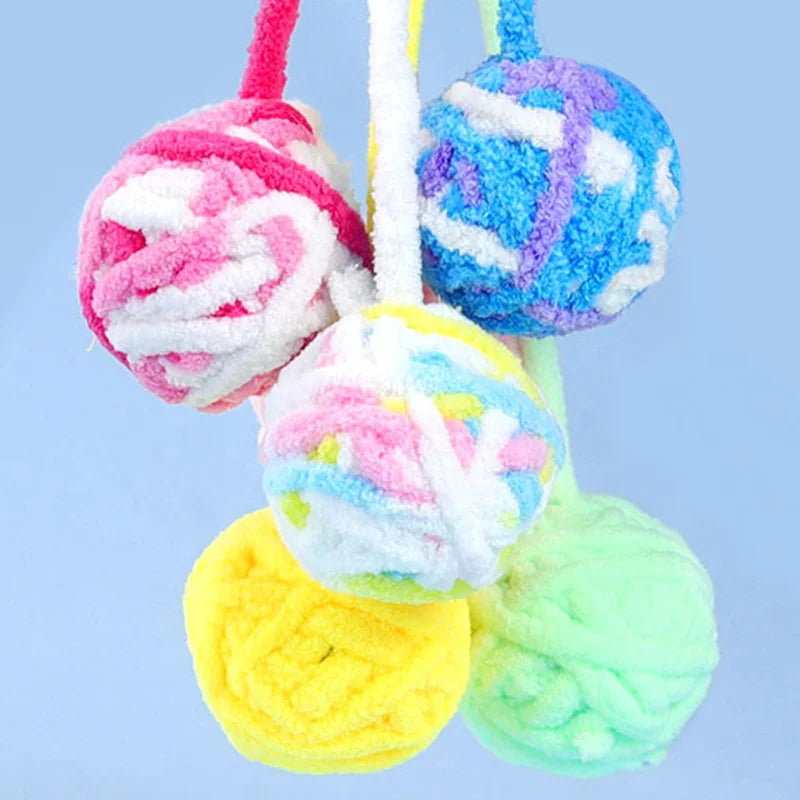 Hot Selling JIUZE Modern Style Plush Cat Toy Interactive Teaser Ball for Grinding Teeth for All Holidays