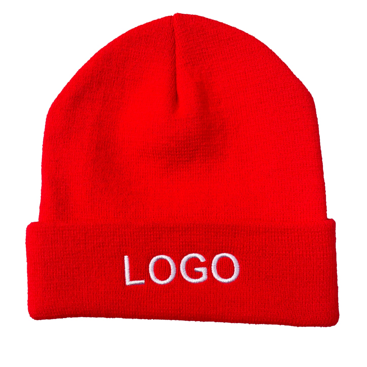 Wholesale Custom Embroidered Logo Winter Beanie Hat Designer Kid Adult Fisherman Knit Cuffed Beanies Winter Warm Hat With log