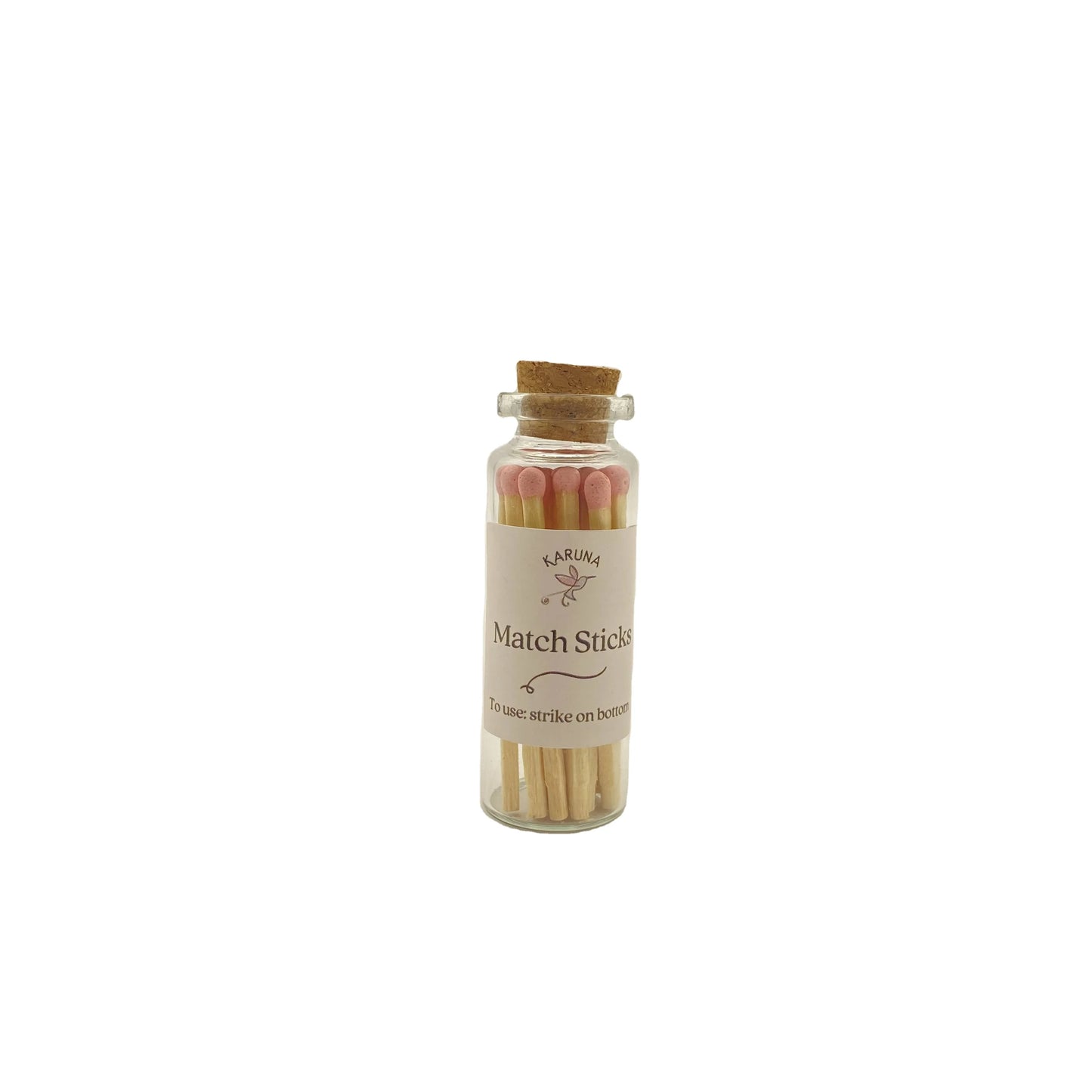 2 Inch Christmas Gift for with logo in Glass Bottle Jar Macaroon Colored pink Small Colored Matches Match Stick Luxury Scente