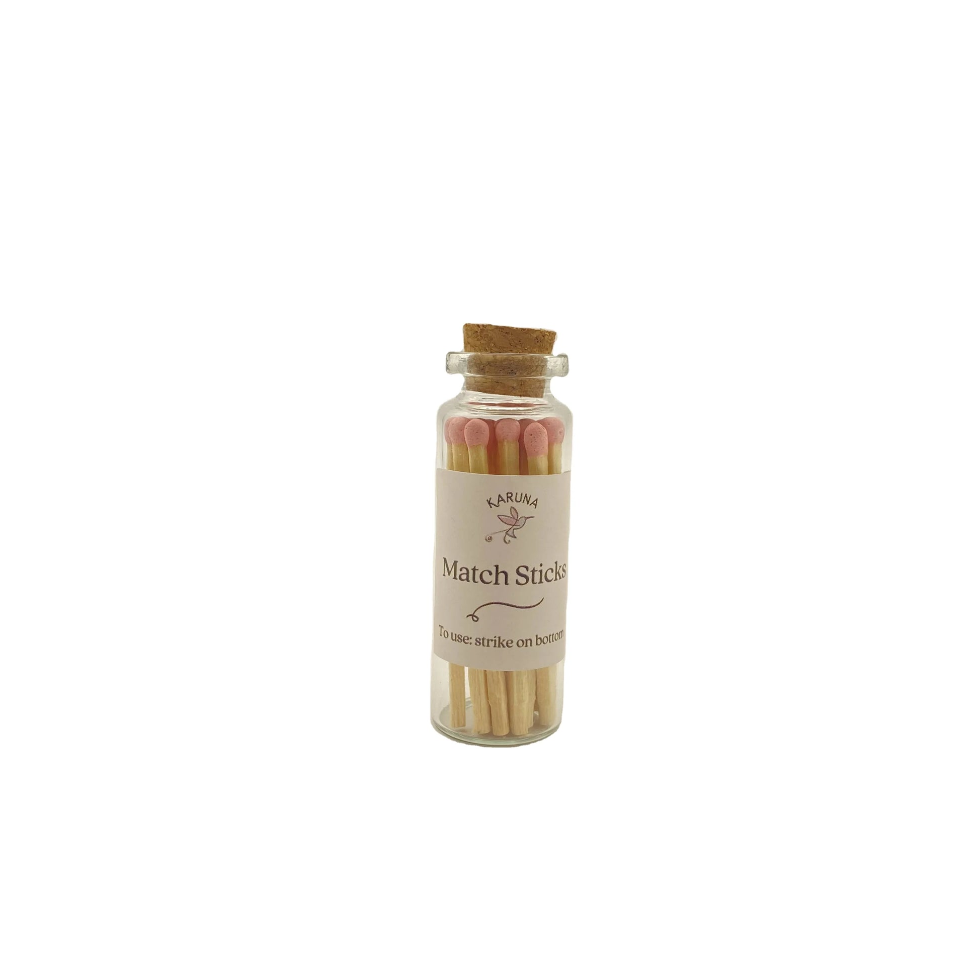 2 Inch Christmas Gift for with logo in Glass Bottle Jar Macaroon Colored pink Small Colored Matches Match Stick Luxury Scente