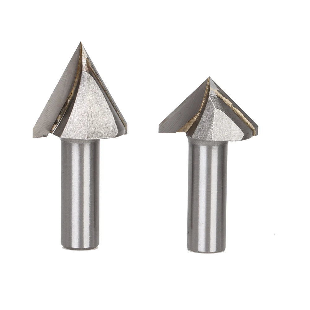 WEIX High Precision Carbide 6mm Shank 3D Router V Groove Drill Bit 60/90/120 Degree Engraving Router Bit for Wood MDF Cutting