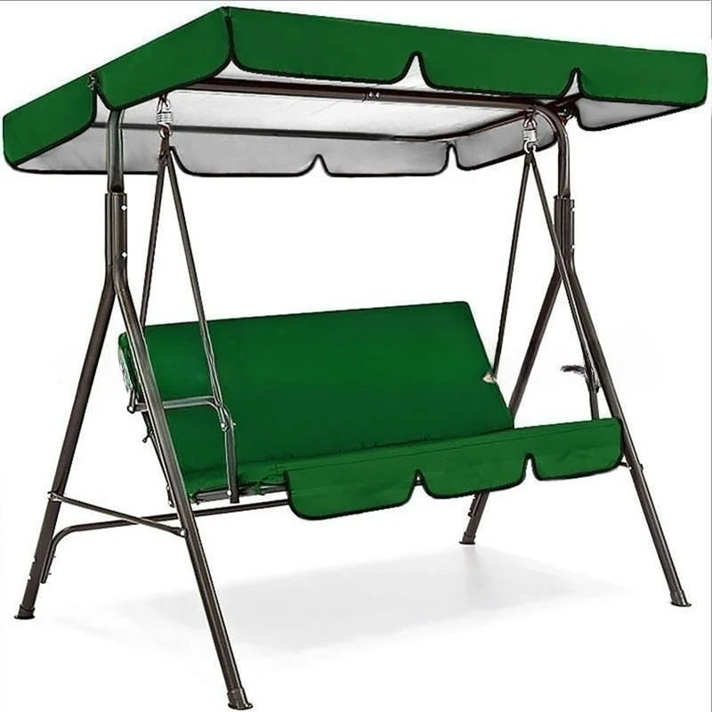 Factory Straight Hair Garden Courtyard Sunshade Outdoor Swing Canopy Waterproof Sunblock Support Custom Size Pattern logo