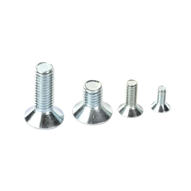 DongjJi Factory Prices White Zinc Plating Flat Head  Pan Head Screw Countersunk Head Hexagon Socket Bolt Screw Type Compresso