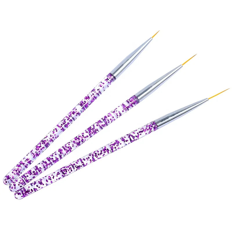 Hot Selling Manicure Brushes Purple/Blue Gel Gradient Brush Pinceles Nail Art Design