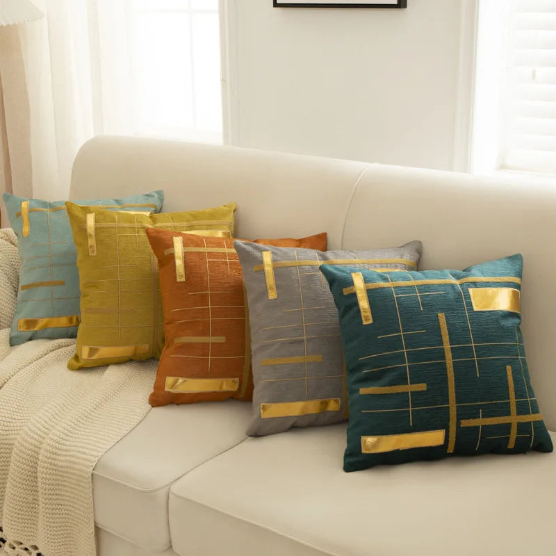 Luxury Living Room Sofa Cushion Bedside Pillow Chair Back square Flannelette Elegant Cushion Cover