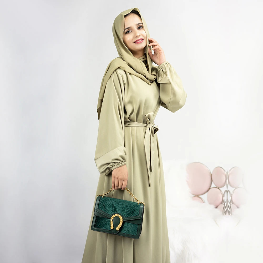 Muslim Fashion Simple Abaya for Women  High Quality Dubai Abaya Muslim Daily Wear Closed Abaya Women Islamic Clothing