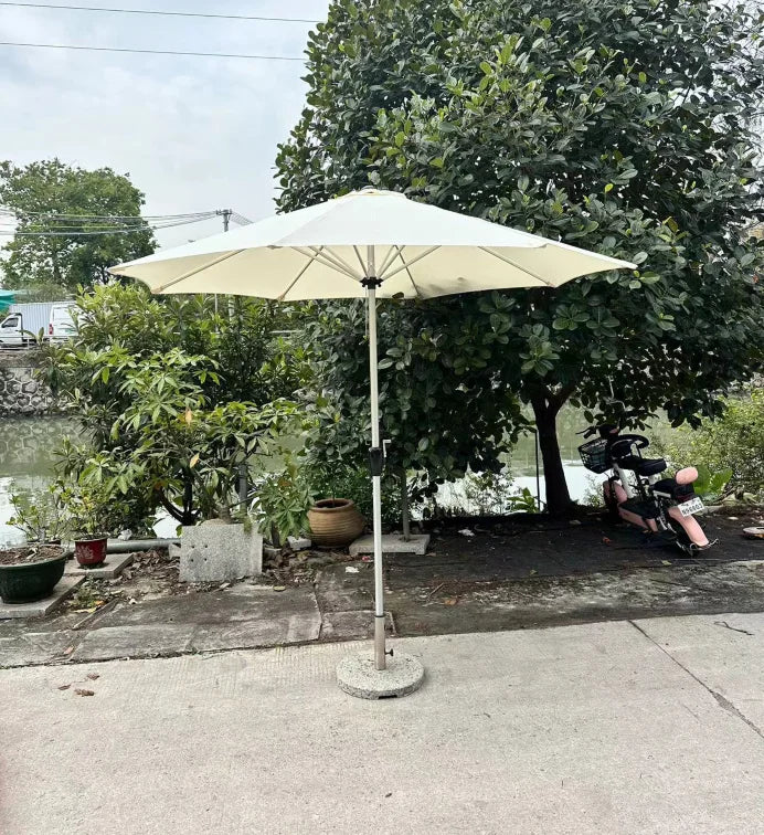 Tuoye Beach Umbrella Aluminum Outdoor Furniture Contemporary Round Umbrellas Parasols Big Umbrella With Tilt Garden 2.7m