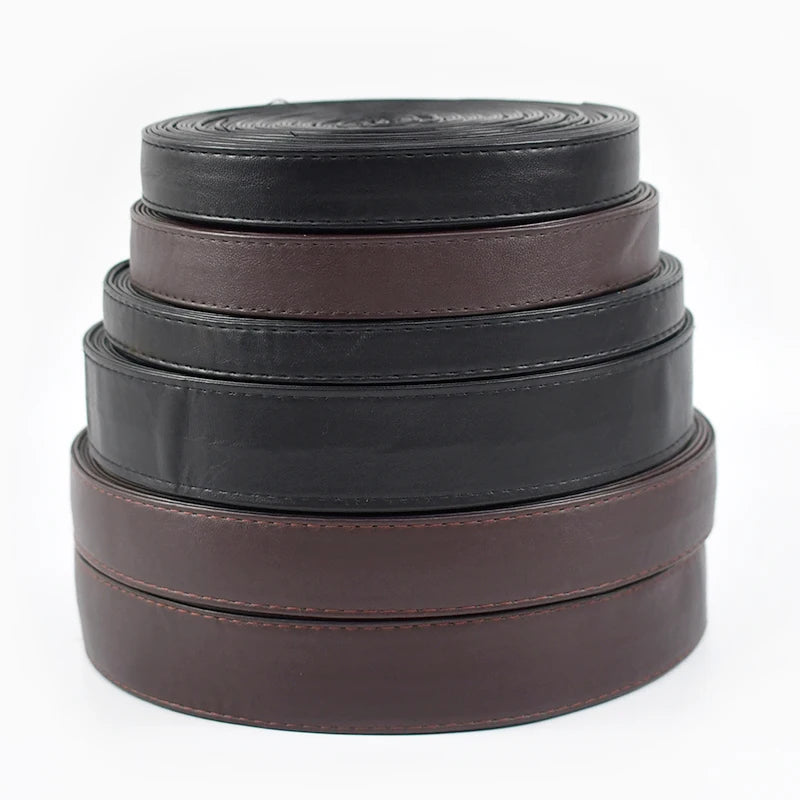 Deepeel CD013 5Meters 10-30mm Luggage Garment Accessories DIY Handle PU Soft Leather Handbag Braided Imitation Leather Rope