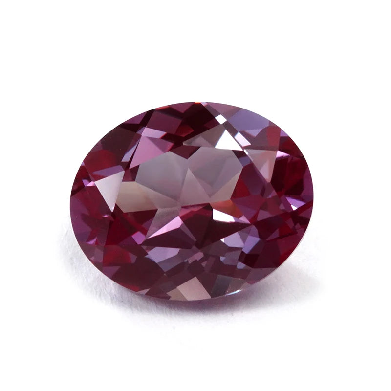 Pink Alexandrite 0.5-21ct Oval Cut Synthetic Alexandrite Sapphire Bracelet Stone