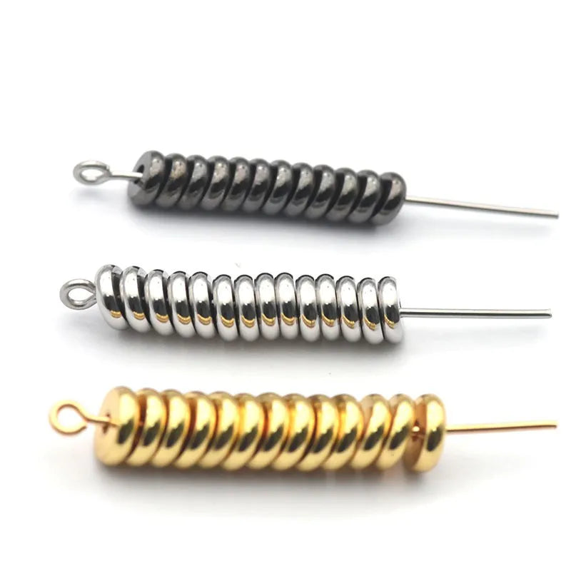 Non Tarnish Stainless Steel Flat Disc Spacer Bead Round Loose Beads DIY Jewelry Findings Wholesale