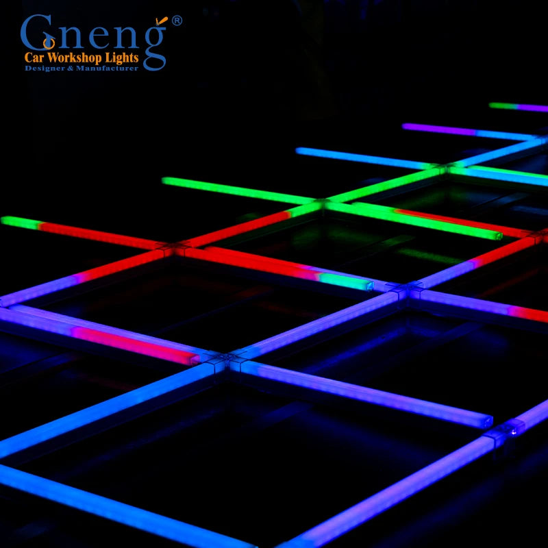 Garage Showroom Hotel Office Gym Atmosphere Decorative Luces Hexagonal Working Lighting