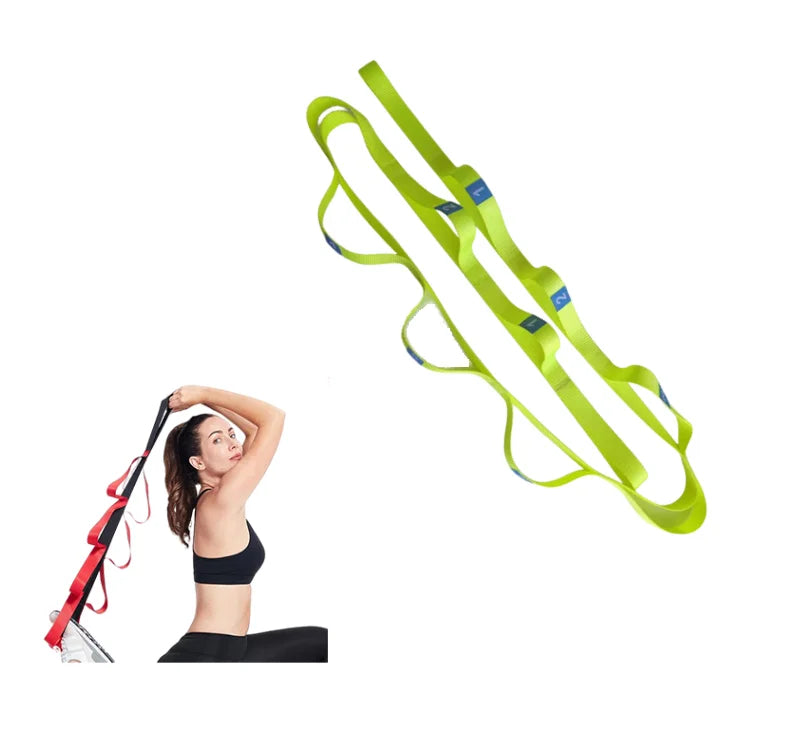 Factory OEM 10 Loops Yoga Exercise Fitness Workout Multi-function Anti-gravity Daisy Chain Rope 100% Polyester Durable