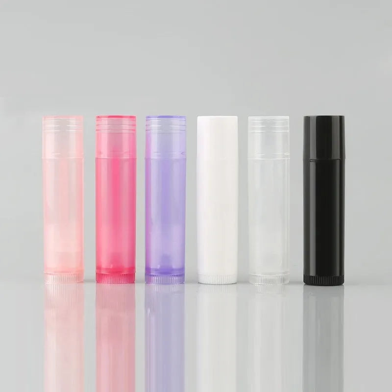 China Factory 5G Plastic Lipstick Tubes Black White Clear PP for Cosmetics Packaging Lip Blam Stick Filling Tray Mold DIY Too