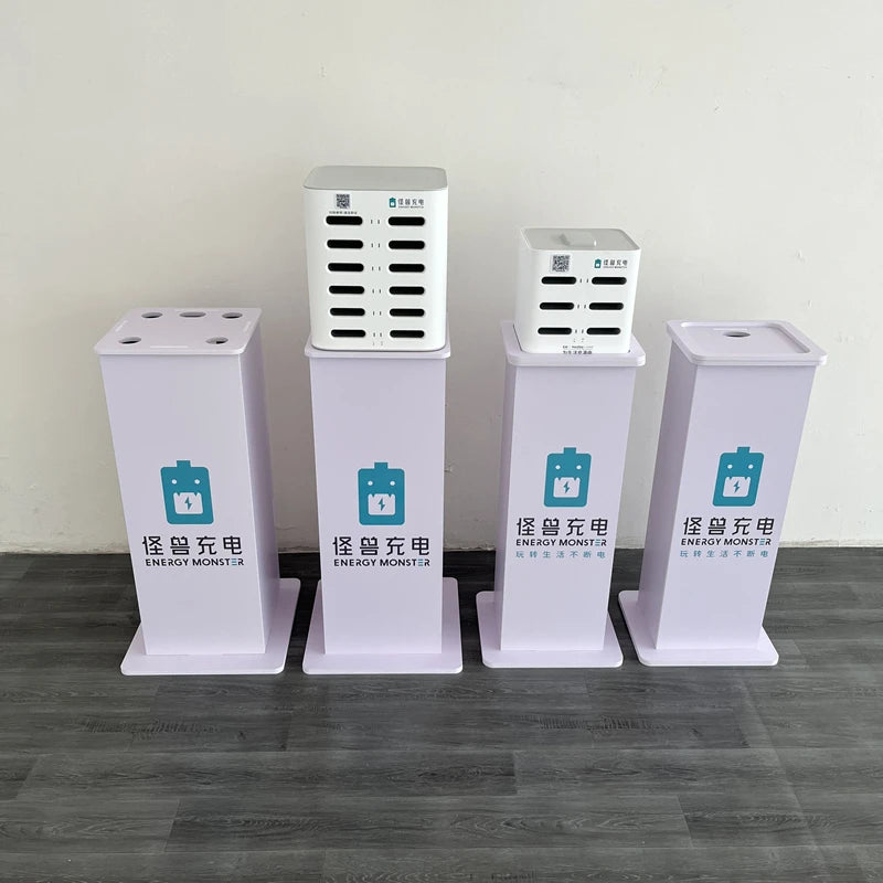 Public Station Powerbank Vend Machine Cell Phone Charging Station Kiosk Floor Stand Share Power Bank Base Bracket