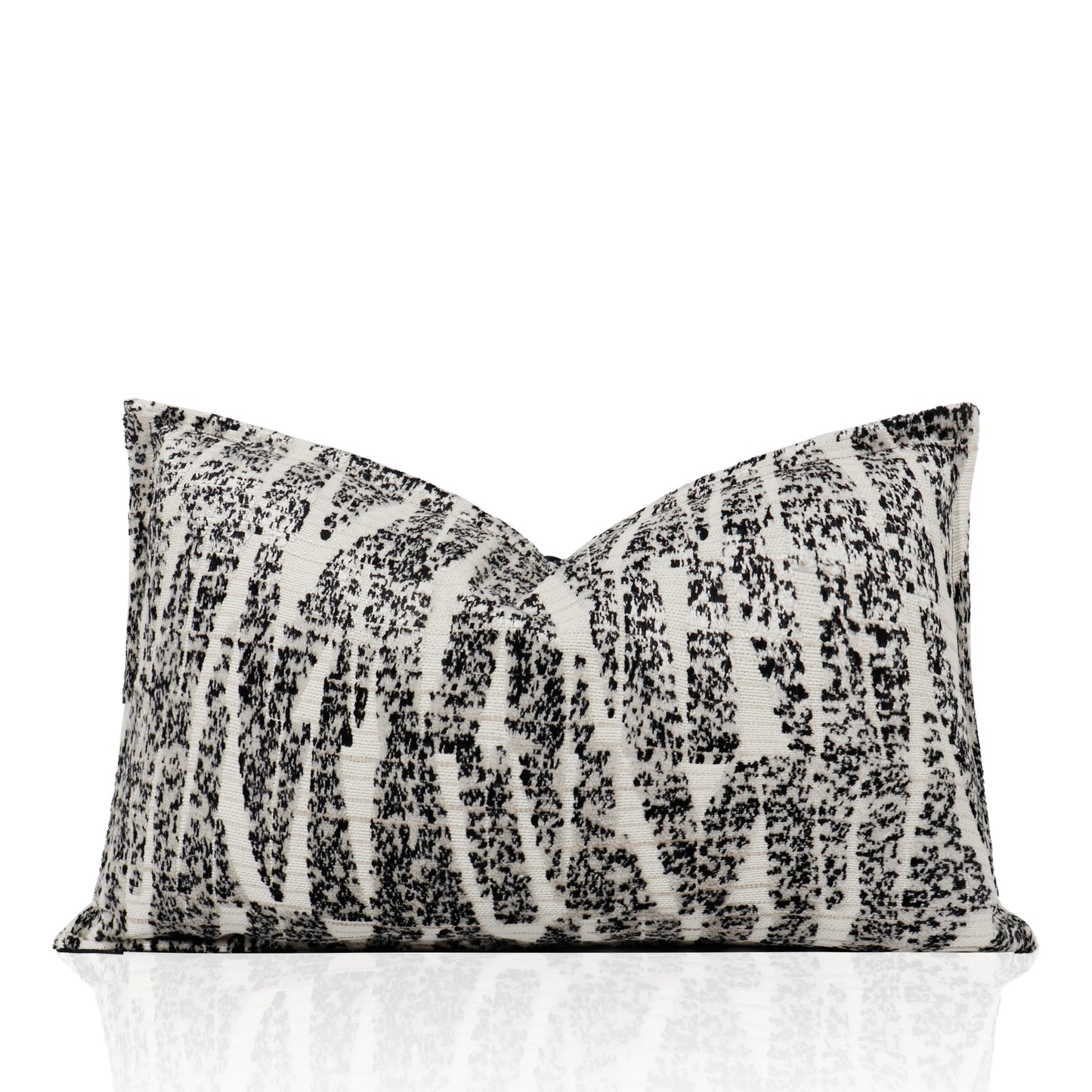Tiff Home New Innovation 30*50cm Black and White Luxury Removable Cover Throw Pillow for Home Decor