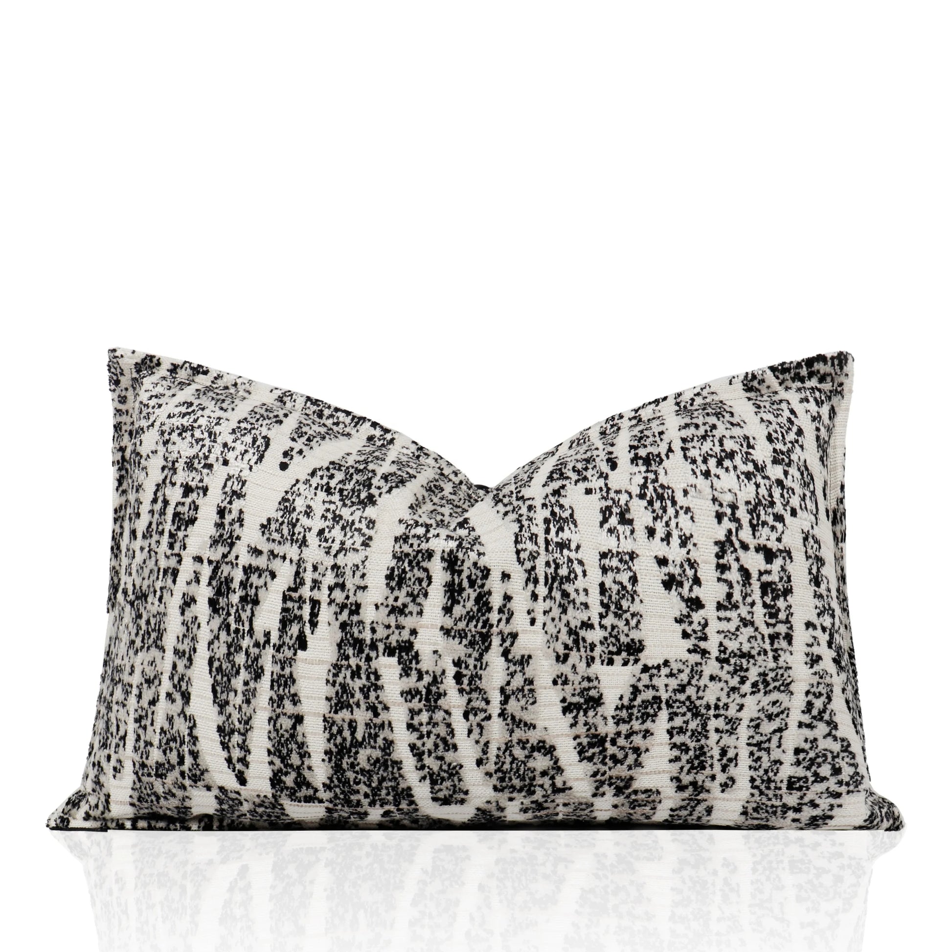 Tiff Home New Innovation 30*50cm Black and White Luxury Removable Cover Throw Pillow for Home Decor