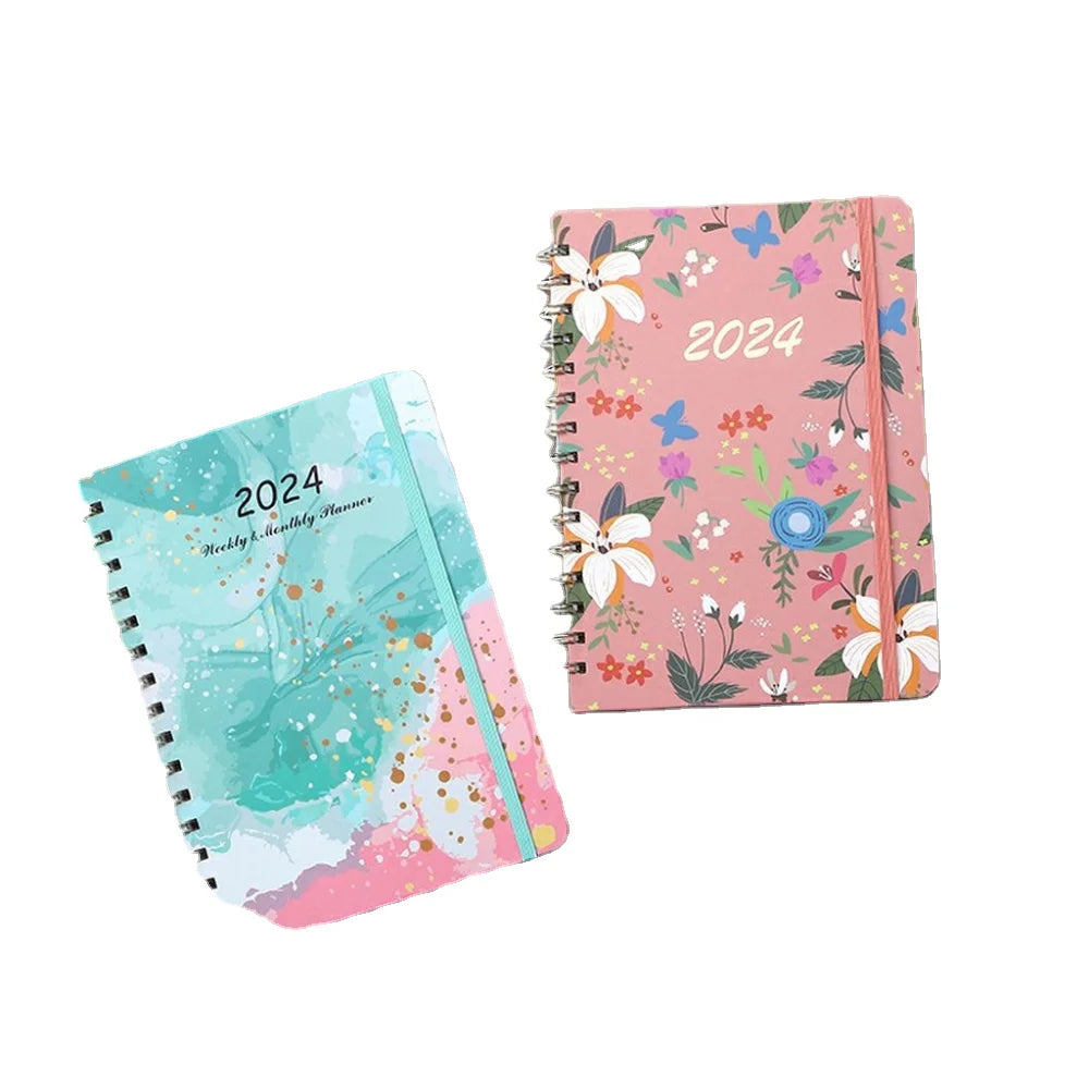 Customization Journal Notebook 2024-2025 Monthly Planner Diary Rings Planner Blades for Wood Working Printing
