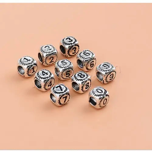 Square Jewelry Spacer Beads 925 Sterling Silver Polished Available Size 6mm 8mm Original Color 1641144