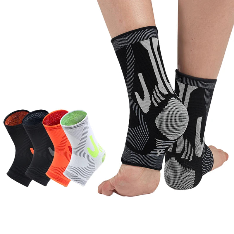 Football Mountaineering Fitness Basketball Elastic Compression Anti-sprained Feet Sports Knitted Ankle Sock Braces