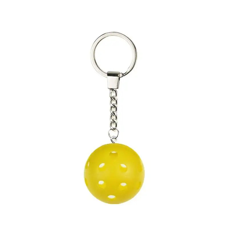 Wholesale Mini Pickleball Metal Keyring Pickleball Keychain for Luggage